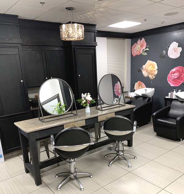 Blowout Bar styling stations at Bar Beauty at Alta Moda