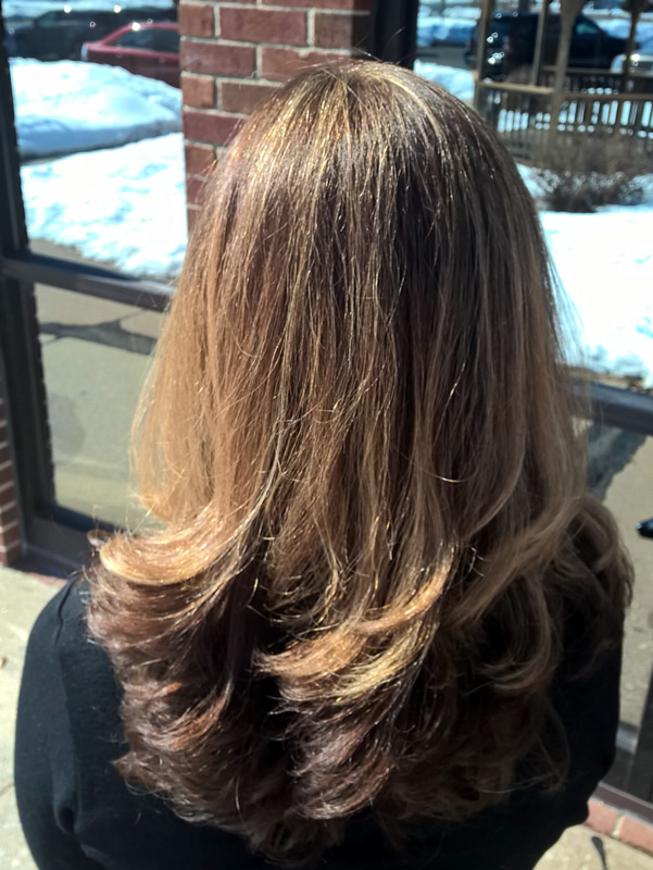 Salon hair styling work at Bar Beauty at Alta Moda